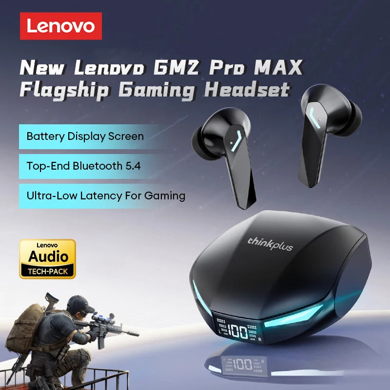 Lenovo GM2 Pro Max TWS Impermeables Gaming con ANC y LED