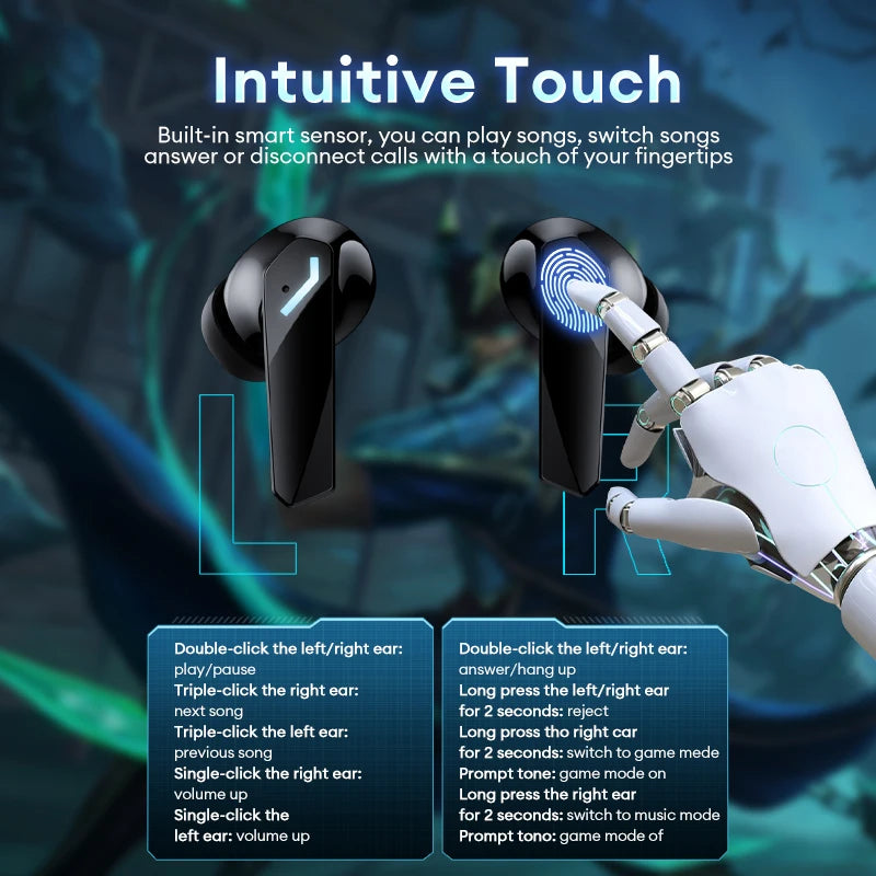 Lenovo GM2 Pro Max TWS Impermeables Gaming con ANC y LED