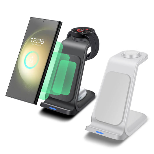 Cargador 3 en 1 Samsung – Rápido y Compatible con Galaxy Watch/Buds