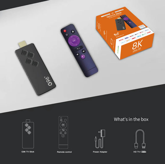 G96 TV Stick Allwinner H313 Android 13 – 8K HDR Multilenguaje